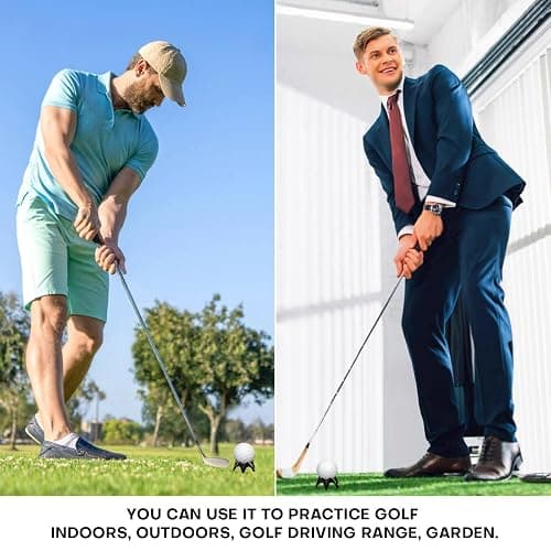 Rolitwils Golf Simulator tees, 24Pcs Plastic Golf Mat Tees for Home, Outdoor or Indoor Golf Tees for Training, Practice Golf tees for Winter Turf and Driving Range, Pack of 12 Tall & 12 Small thumbnail 7