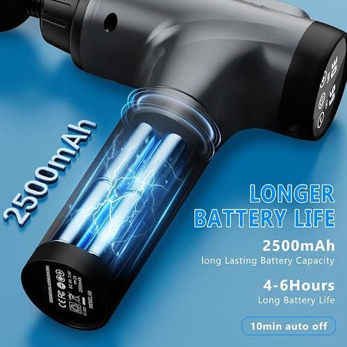 APHERMA Massage Gun, Muscle Massage Gun for Athletes Handheld Electric Deep Tissue Back Massager, Percussion Massage Device for Pain Relief with 30 Speed Levels 9 Heads thumbnail 3