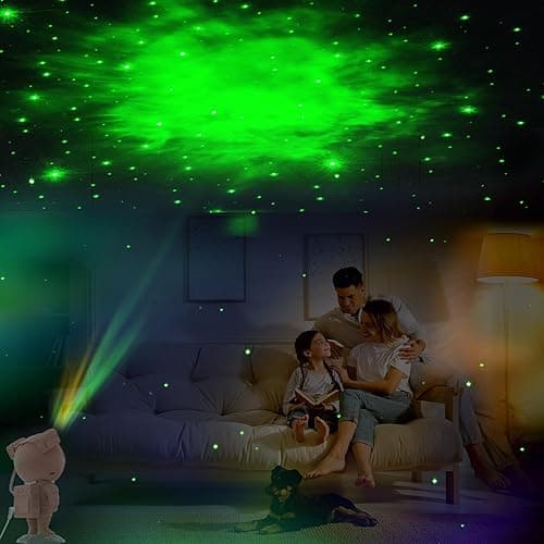 Mooyran Star Projector, Galaxy Projector for Bedroom, Remote Control & Time Space Projection Lamp, Night Light for Kids Adults Gaming Room, Home Theater, Ceiling, Room Decor (Pink Exclusive) - Pink thumbnail 7