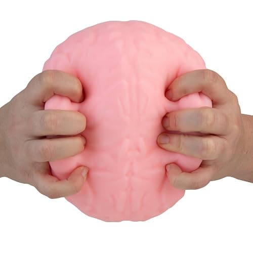 ORB Easy Sqweezy Jumbo Brainy - Squeeze This Big, Fun, Squishy, Slow Rising, Extra Soft Giant Brain for Stress Relief - Original Sensory / Fidget Novelty Toy and Gift for Kids and Adults thumbnail 3