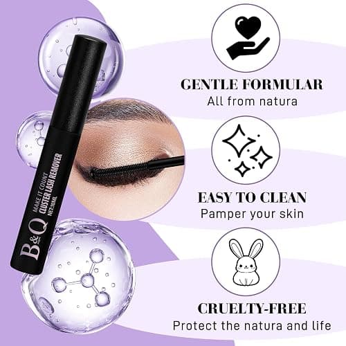 B&Qaugen B&Q Lash Remover for Lash Clusters 10 ML Lash Cluster Remover Cluster Lash Remover Cluster Lash Bond Remover Lash Adhesive Remover Lash Glue Remover Lash Bond and Seal Remover（Remover-10ML） thumbnail 3