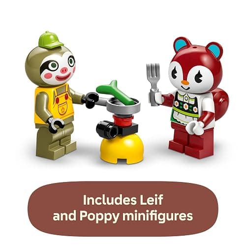 LEGO Animal Crossing Leif's Caravan & Garden Shop Building Toy - Gift for Birthdays - Animal Crossing Toy Figure and Playset for Kids, Girls and Boys, Ages 7+ - 77054 thumbnail 5
