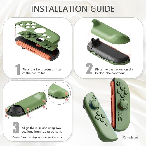PlayVital Hard Case for Nintendo Switch 2 with Extra Stand & Thumb Grip Caps | Split Design, Dockable Protective Full-Body Shell Cover for Nintendo Switch 2 | Solid Color Series, Antique Yellow thumbnail 8