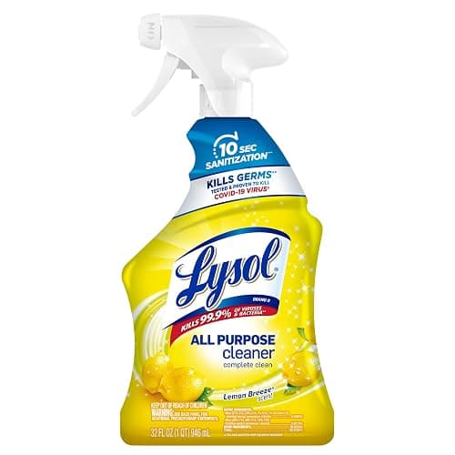 Lysol All Purpose Cleaner Spray, Multi-Purpose Disinfecting Spray, Kitchen & Bathroom Cleaner, Lemon Breeze Scent, 32 Fl Oz - Lemon Breeze - 32 Fl Oz (Pack of 1) - Image 1