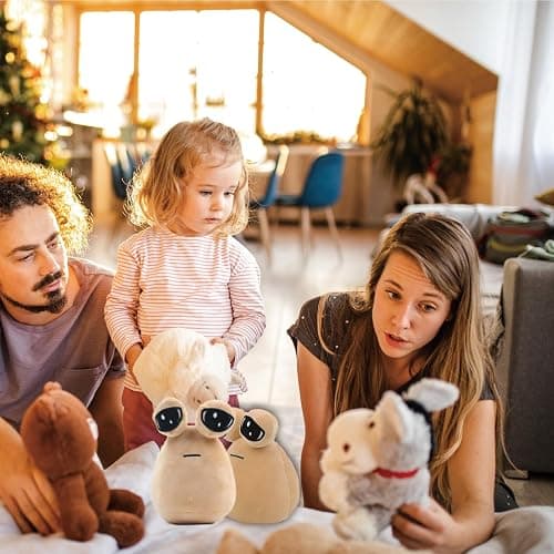We Land Toys Pou Plush,My Pet Alien Pou Plush Toy,9 inch Emotion Alien Plushie Stuffed Animal Doll Christmas New Year Children's Day and Birthday Gifts for Boys and Girls thumbnail 7