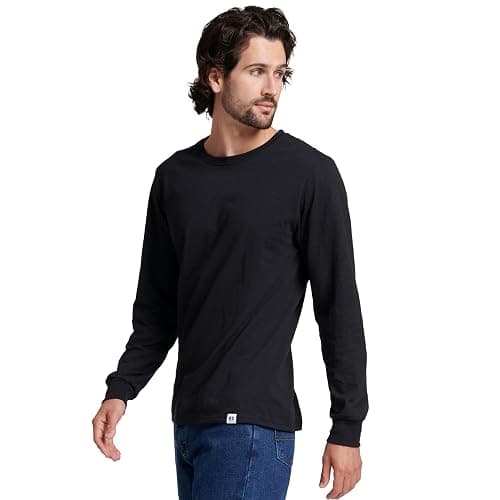 Russell Athletic Men's Dri-Power Long Sleeve Tees, Moisture Wicking, Odor Protection, UPF 30+ thumbnail 3