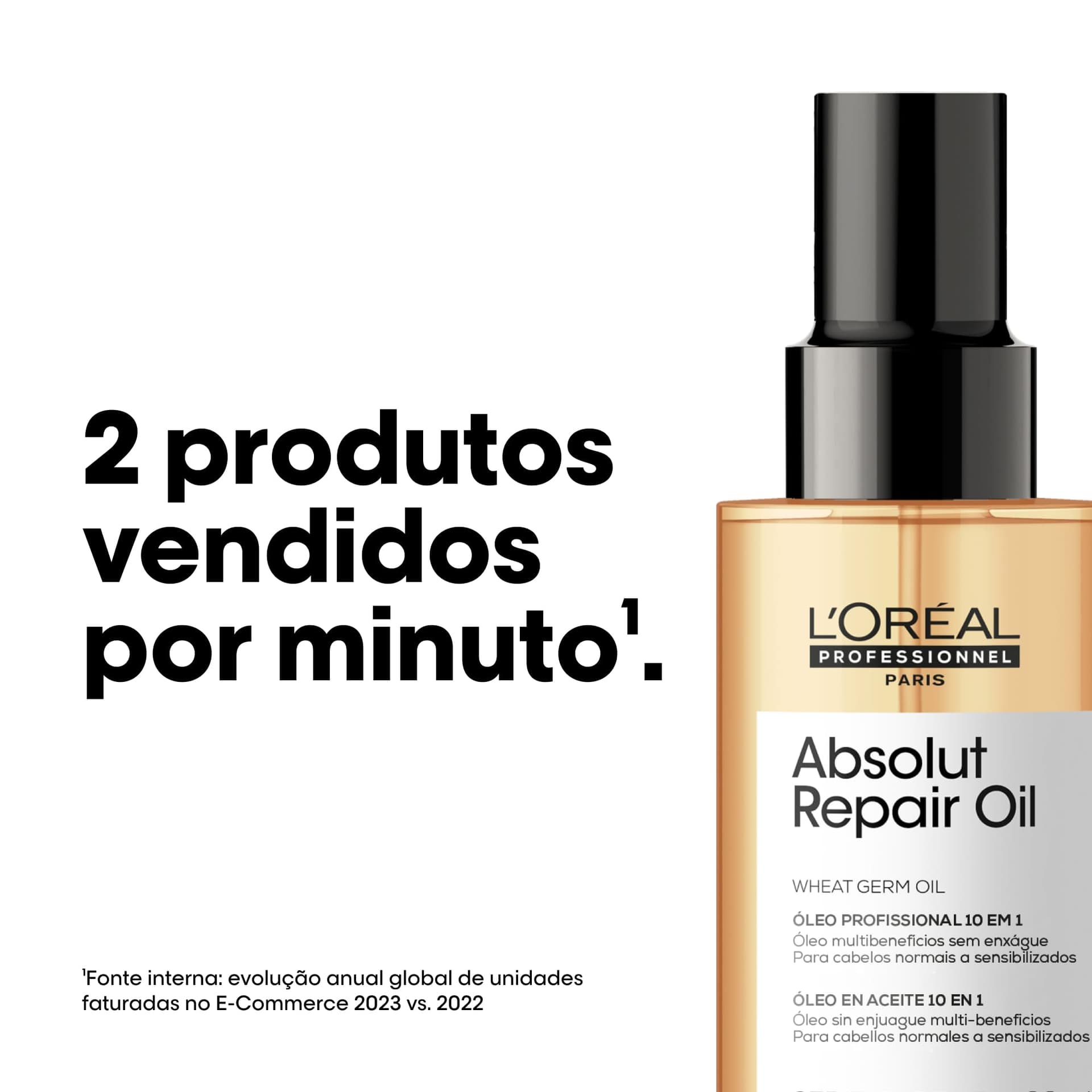 L'Oréal Professionnel Óleo 10 em 1 Absolut Repair | Multi-benefícios para cabelos secos e danificados | Repara e Promove Brilho | Com Gold Quinoa e Proteínas thumbnail 9