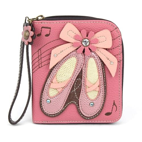 CHALA Zip Around Wallet, Wristlet, 8 Credit Card Slots, Sturdy Pu Leather - Image 1