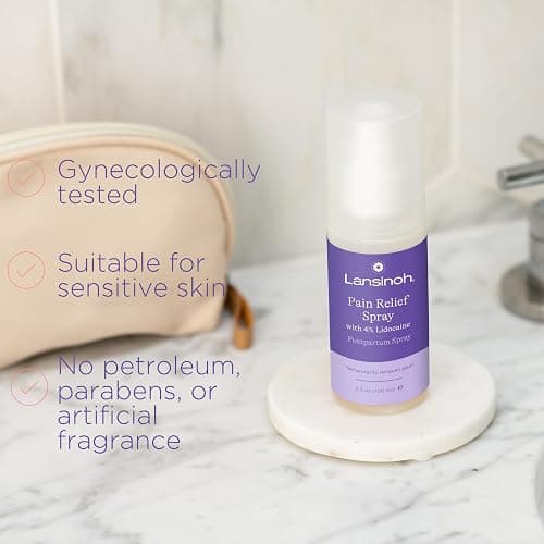 Lansinoh 4% Lidocaine Perineal Spray, Pain Relief for Postpartum Care, 3.5 Ounces thumbnail 3