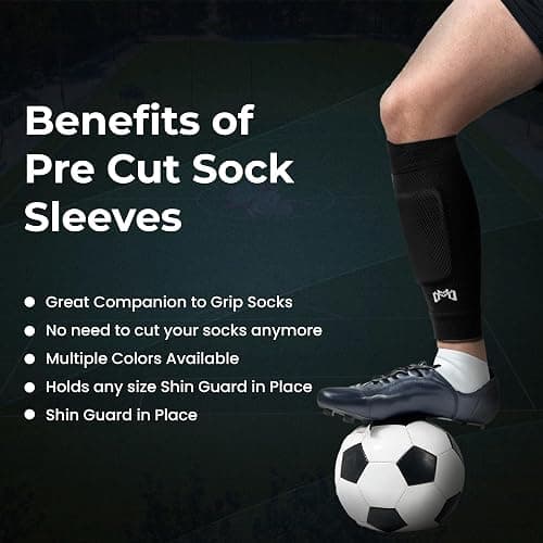 MediCaptain Protective Grip Sock + Pre Cut Sock Sleeve Bundle Pack (Black) thumbnail 9