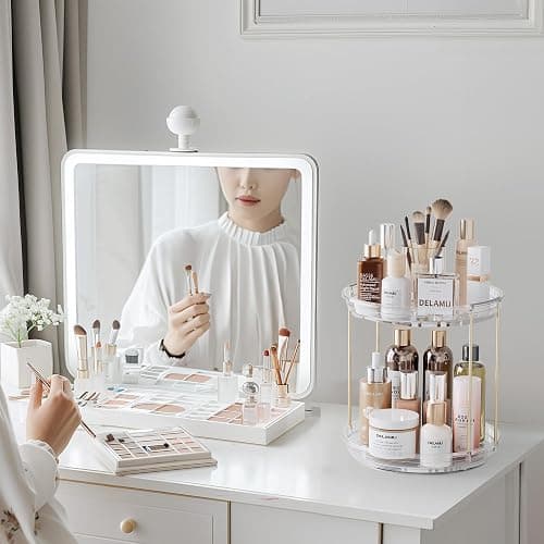 Rotating Makeup Organizer for Vanity thumbnail 2