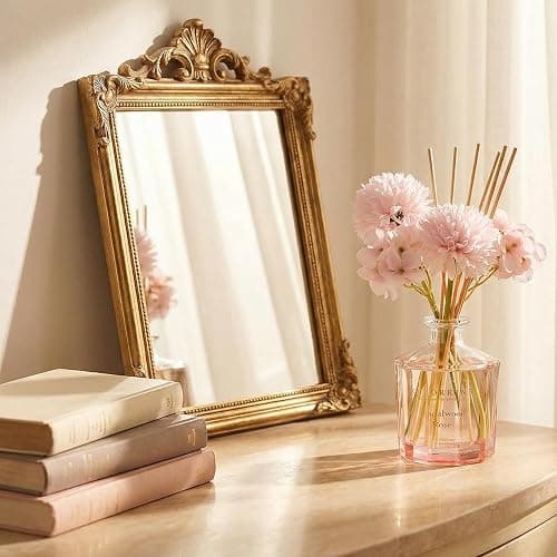 COCORRÍNA Reed Diffuser - Sandalwood Rose 8.5 Fl.oz Flower Reed Diffuser Set with 8 Sticks, Home Fragrance Reed Diffuser for Home Bedroom Office Bathroom Shelf Decor (Master Collection) thumbnail 2