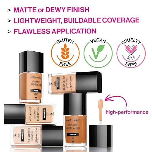 wet n wild Photo Focus Matte Liquid Foundation Caramel, Vegan & Cruelty-Free thumbnail 5