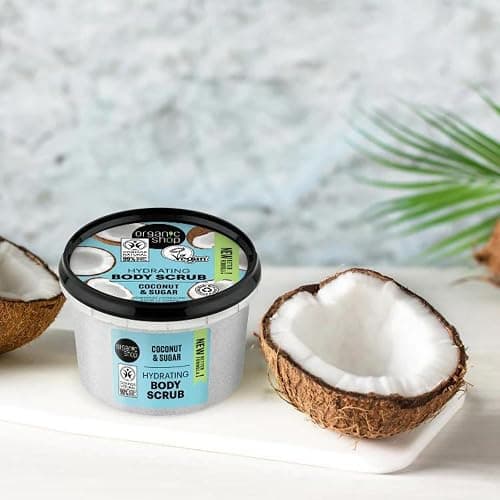 Organic Shop 250ml Body Scrub Hydrating Coconut - Coconut thumbnail 5