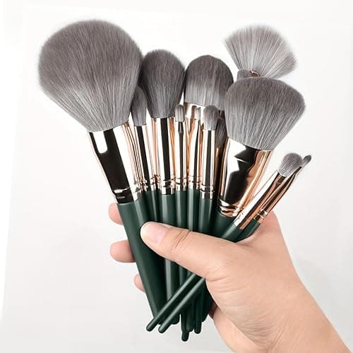 14 PCS Makeup Brush Set Professional for Full Face & Eyes - Hypoallergenic Soft Synthetic Bristles (Fragrance-Free, All Skin Types) - Image 1