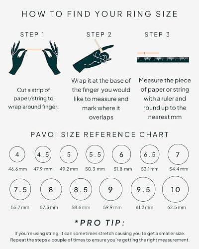 PAVOI 14K Gold Plated Eternity Ring for Women - Silver Sterling Stackable Cubic Zirconia Wedding Bands for Women thumbnail 5