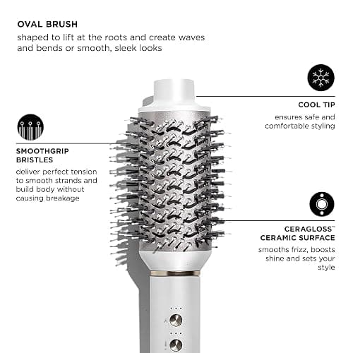 T3 Aire 360 Multi-Styler & Blowout System with Luxe Carrying Case, Rapid Drying Hair Dryer, Ceramic Curling Attachments, Oval Brush & Drying Concentrator | Blowouts & Long-Lasting Curls thumbnail 9