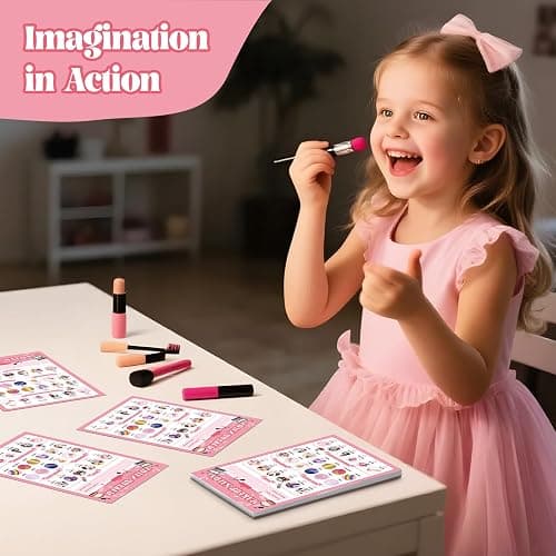 MOMOTONX 6 Pack Kids Pretend Play Notepads for Girls | 40 Pages Kids Playtime Pads, 4'' x 6'' Imaginative Role Play Activity Pads, Educational Toys for Toddlers thumbnail 2