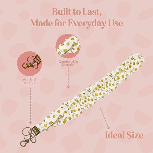ANDI Neck Lanyard For Women - Scrunchie Cute Lanyard for Keys, Id Card Holder, Wallet - Aesthetic Long Lanyard thumbnail 5