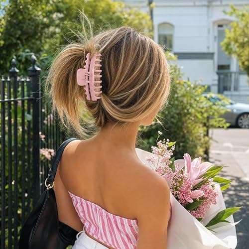 TOCESS 8 Pack Big Hair Claw Clips for Women Large Claw Clip for Thin Thick Curly Hair 90's Strong Hold 4.33 Inch Nonslip Matte Jumbo Jaw Clips (8 Pcs) thumbnail 5