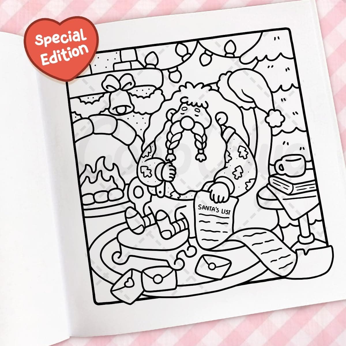 Cozy Christmas: The Cute and Relaxing Festive Colouring Book thumbnail 3