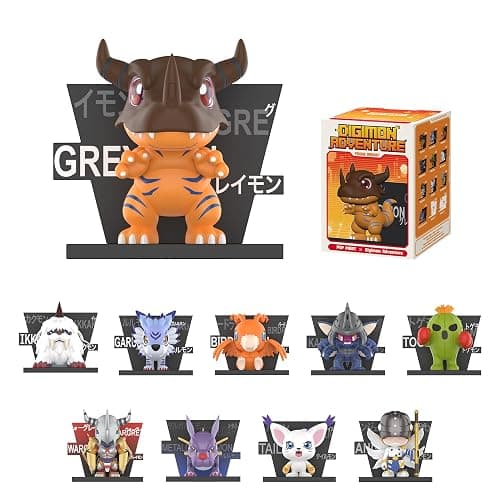 POP MART Digimon Adventure Fridge Magnet Series Blind Box Figures, Random Design Action Figures Collectible Toys Home Decorations, Holiday Birthday Gifts for Girls and Boys, Single Box - Image 1