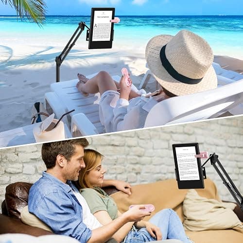 Smanu RF Remote Control Page Turner for Kindle Paperwhite Oasis Kobo eReaders, Remote Camera Shutter and Video, Remote Page Turner Clicker for iPad Tablets Reading Novels(Pink) thumbnail 9