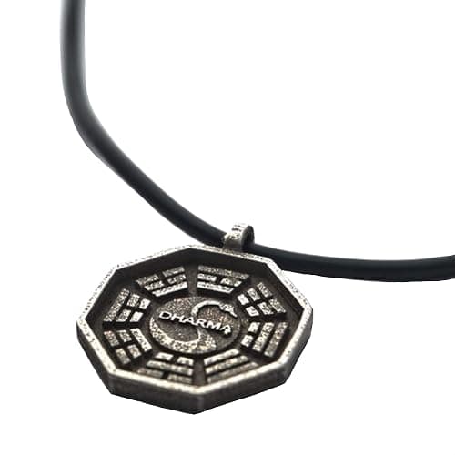 PRINCESS CUTENESS STORE Lost TV Series The Dharma Initiative Swan Station Pendant Cord Necklace - Image 1