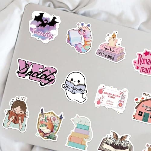 50 PCS Bookish Stickers for Kindle, Reading Stickers, Aesthetic Kindle Sticker,Bookish Gifts for Woman,Girl,Book Lover,Gifts for Adult (Bookish) thumbnail 5