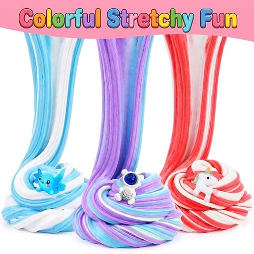 LIXIANSHI 9 Pack Slime Kit - 6 Butter & 3 Jelly Cube Crunchy Sli with Astronaut Add-ins, Soft & Non Stick, Party Favors for Girls & Boys, Birthday Favors, Stress Relief, Fidget Toys for Girls and Boys thumbnail 2