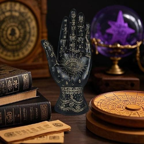 Skyant Palmistry Hand Resin Decor (Black) thumbnail 3