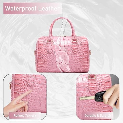 Makcr Joacbv Top-Handle Crocodile Purses For Women Crossbody Leather Bags Trendy Large Capacity Tote with Shoulder Strap thumbnail 3