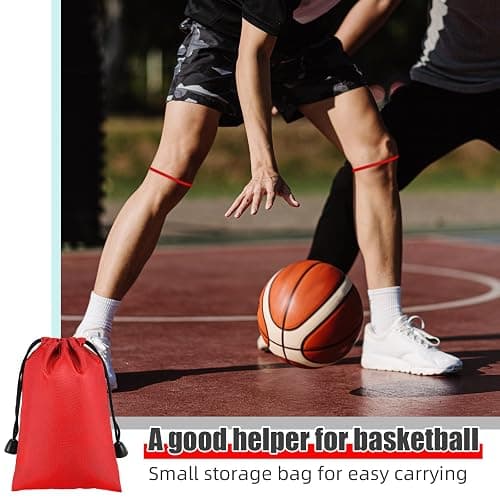 Foilswirl Silicone Patella Knee Band for Basketball Patella Tendon Support Knee Pain Running Tendon Brace Support Strap(2,Red,M) thumbnail 5