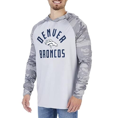 Zubaz NFL Teams Men's Lightweight Pullover Hoodies with Accent Sleeves (Small - 5X-Large) - Image 1
