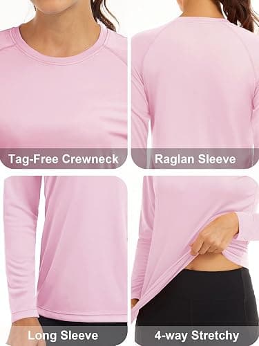 MAGCOMSEN Women's Long Sleeve Shirts UPF 50+ Sun Protection Shirts for Hiking Fishing Workout Rash Guard thumbnail 4