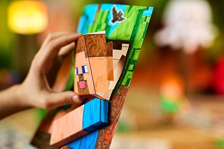 Crayola Minecraft POPs 3D Art Kit for Kids, Create 3D Characters, Coloring Activity Set with Markers & Stickers, Minecraft Toys, Gift for Boys & Girls thumbnail 6