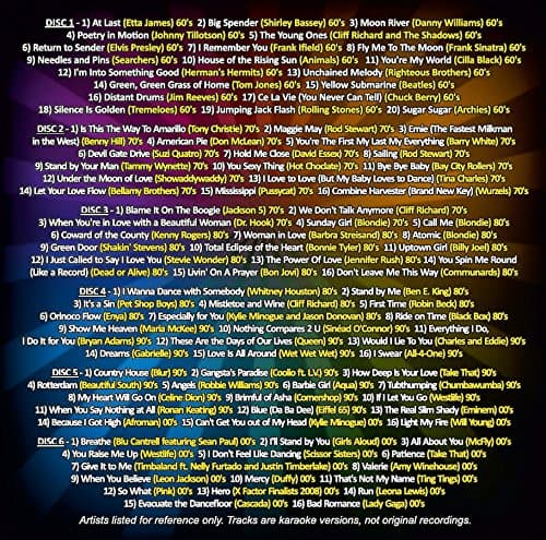 Mr Entertainer Karaoke Decades Volume 4 - 100 Song 6 Disc CD+G (CDG) Pack thumbnail 2