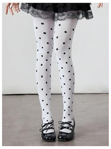 Floerns Women's Polka Dots Tights Cute Thigh High Pantyhose Stockings Leggings thumbnail 3
