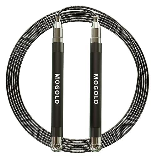 MOGOLD 2-in-1 Speed Rope: 2mm for Boxing/MMA & 3mm for CrossFit - Tool-Free Adjustable Cable System with Dual Bearings - Sweatproof Hybrid Grip for High-Intensity Training thumbnail 8