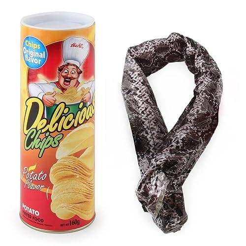 Blppldyci The Potato Chip Snake Can Jump Spring Toy Gift April Fool Day Halloween Party Decoration Jokes in A Gag Prank Large Size (Potato Chip Style)(1pcs) thumbnail 6