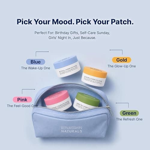 Under Eye Patches for Dark Circles: 30 Pairs Retinol Collagen Eye Gel Masks - Refreshing Under Eye Care for Appearance of Wrinkles & Puffiness - Gift for Moms Travelers Night Workers (Navy) thumbnail 9