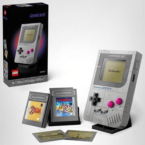 LEGO Super Mario Game Boy - Retro Building Sets for Adults, Ages 18+ - Gifts for Birthdays - Collectible Model with Game Paks and Display Stand - 72046 thumbnail 7