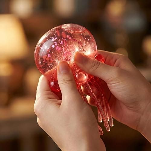 Classic Squishy Fidget Toy, Slow Rise Cute Octopus Stress Ball, Jumbo Size, Anxiety Relief Sensory Toy (02-Watermelon Red) thumbnail 2