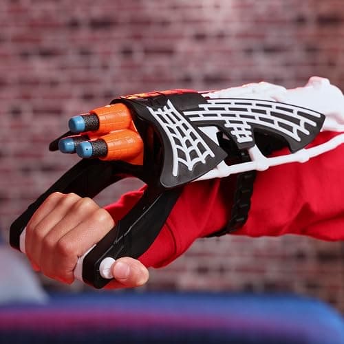 SPIDER-MAN Marvel Symbiote Tri-Shot Blaster & Mask, Role Play Gauntlet & Mask for Costume Additions, Super Hero Toys for Kids Ages 5+ thumbnail 8