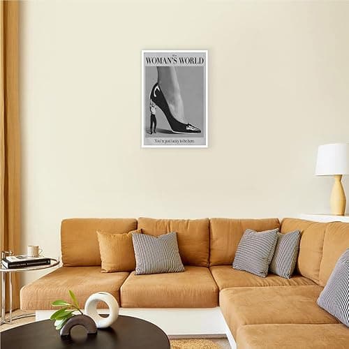 Retro This Is A Woman Is World Poster Feminist Canvas Wall Art Modern Black And White Feminine Hot Girls Room Aesthetic Prints Painting For Home Bedroom Dorm Wall Decor 12x16in Unframed thumbnail 3