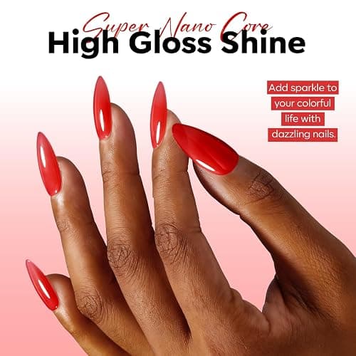 modelones Red Jelly Gel Nail Polish Translucent Gel Polish Christmas Red Neutral Sheer Nails Soak Off LED Nail Lamp Manicure Salon Gift 15 ML thumbnail 5
