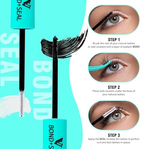 VAVALASH Lash Bond and Seal Waterproof Lash Glue 2 in 1 Long Lasting Lash Clusters Bond for Eyelash Extensions Strong Hold Waterproof Adhesive and Sealant DIY Lash Extension Glue thumbnail 5