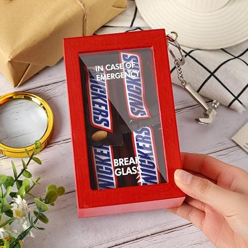 JULEASEL Funny Gift Emergency Box w/Hammer, Break in Case of Emergency Box, Personalized Prank Gag Gift for Birthday Holiday, Funny Desk Decor, White Elephant Gift for Friend Coworker Family thumbnail 2