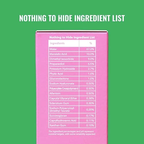 Good Molecules Mandelic Acid Serum - Gentle Face Exfoliator Serum with Ultra Hydrating Hyaluronic Acid - Exfoliating PHAs to Brighten Skin - Skin Care For Face thumbnail 5