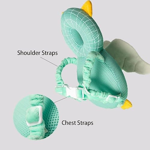 Baby Walker Head Protector Toddler Adjustable Baby Head Protection Backpack Wear Safety Pad (Turtle) thumbnail 4